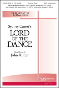 Lord of the Dance SATB choral sheet music cover Thumbnail